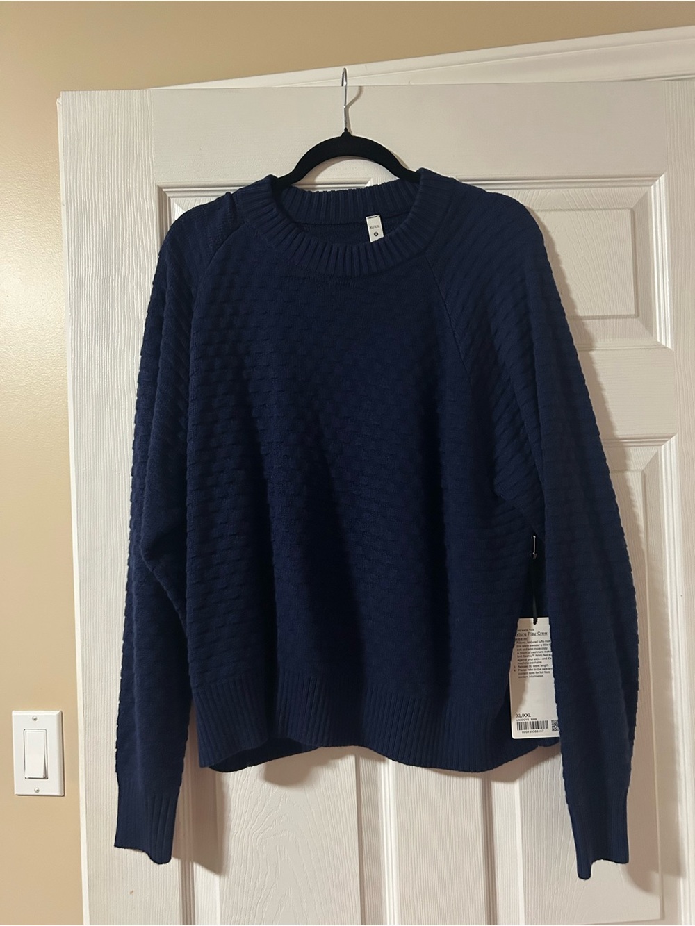 lululemon athletica Navy Textured Crewneck Sweater - Women